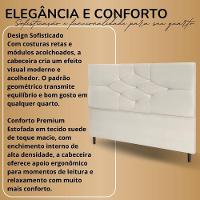 Cabeceira Cama Box Queen 160cm Virgínia Bege - 2