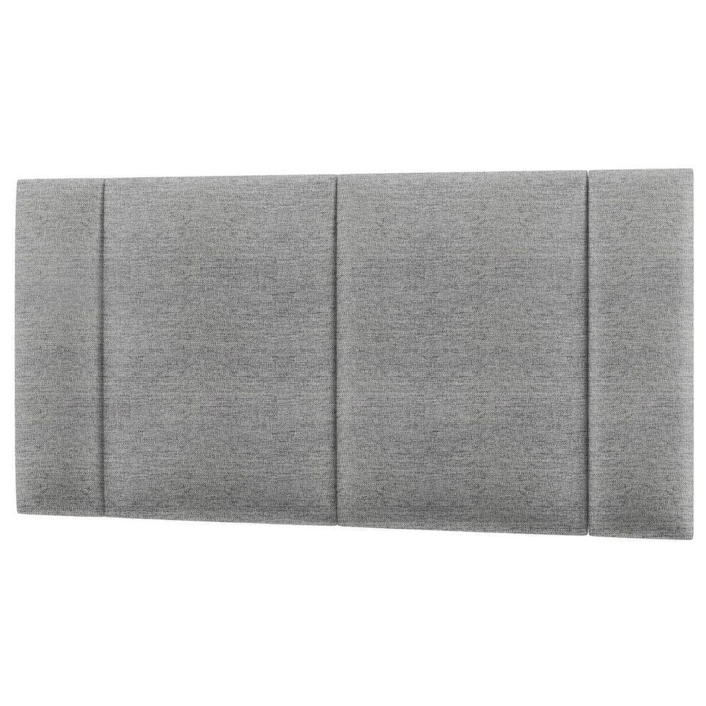 Cabeceira Estofada Cama Box Casal Com Led Star 140 Cm Bivolt Linho Cinza - 2