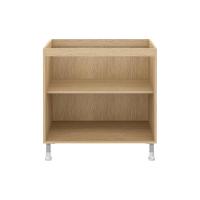 Balcão Cozinha Ditália Aspen 2 Gavetas Vidro Cv Tampo Preto Cd-108 - 5