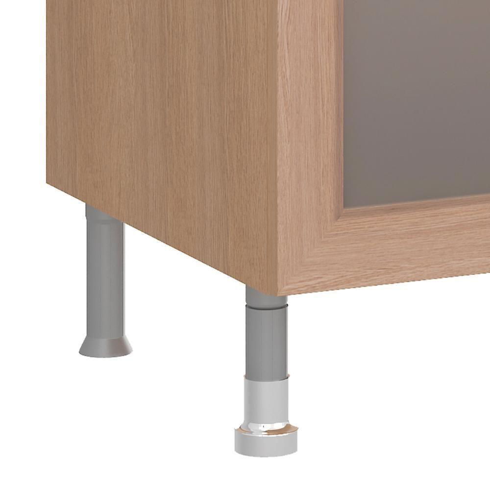 Balcão Cozinha Ditália Aspen 2 Gavetas Vidro Cv Tampo Pto Cd-108 - 5