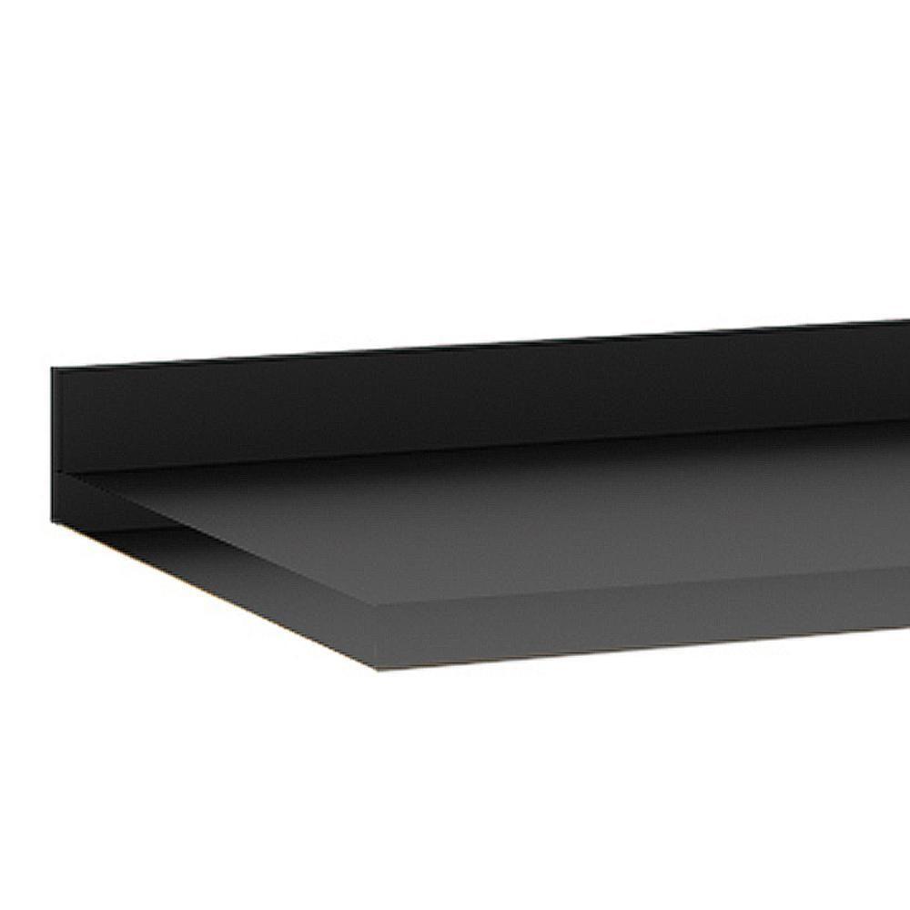 Balcão Cozinha Ditália Aspen 2 Gavetas Vidro Cv Tampo Preto Cd-108 - 10