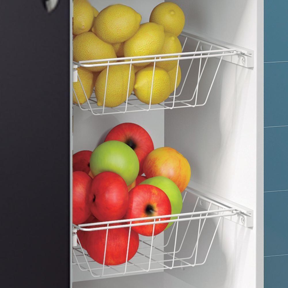 Balcão Fruteira Multiuso Ditália Mf-95 Branco Preto - 6