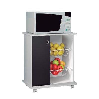 Balcão Fruteira Multiuso Ditália Mf-95 Branco Preto