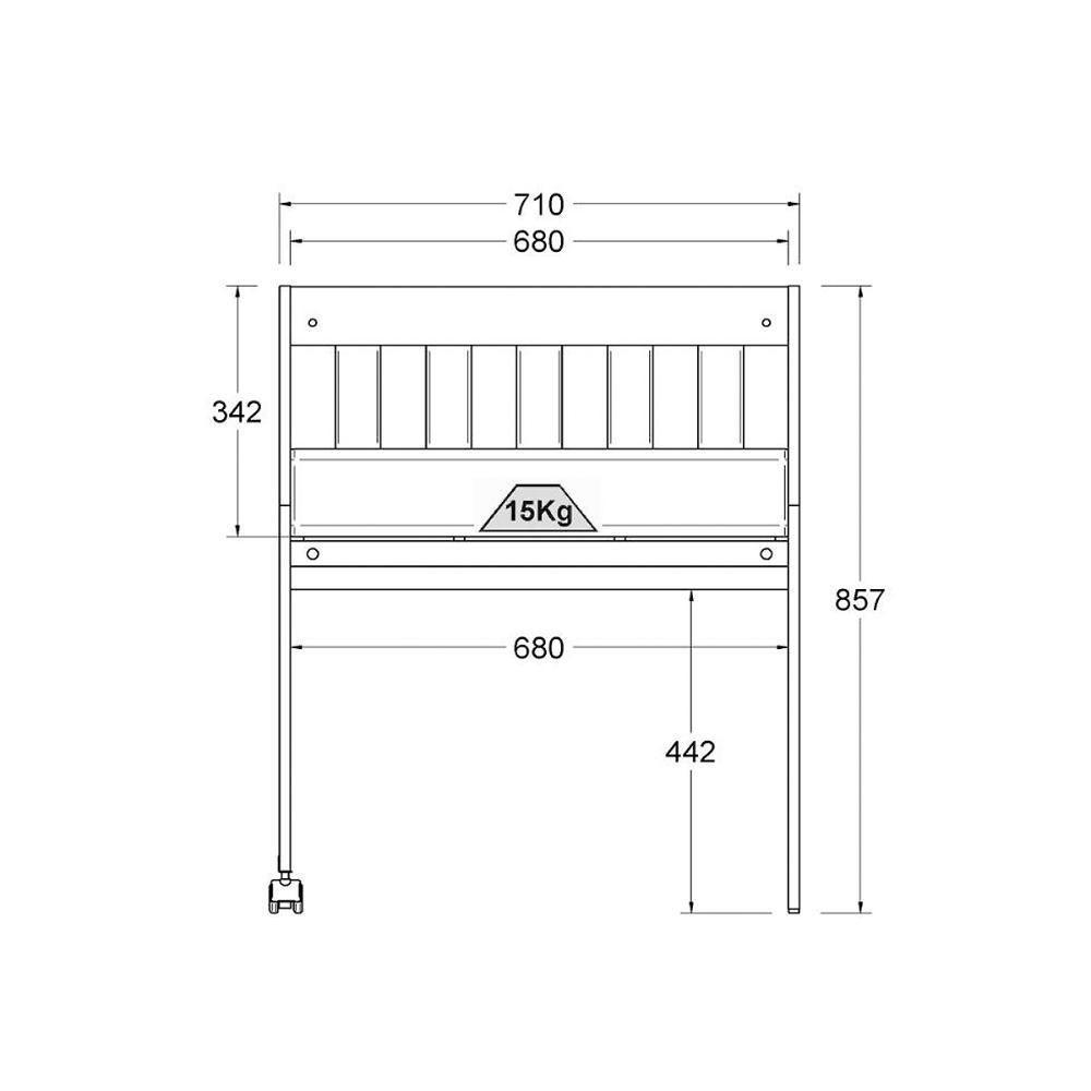 Mini-berço Com Colchão Ditália Bbi-54 Branco - 4