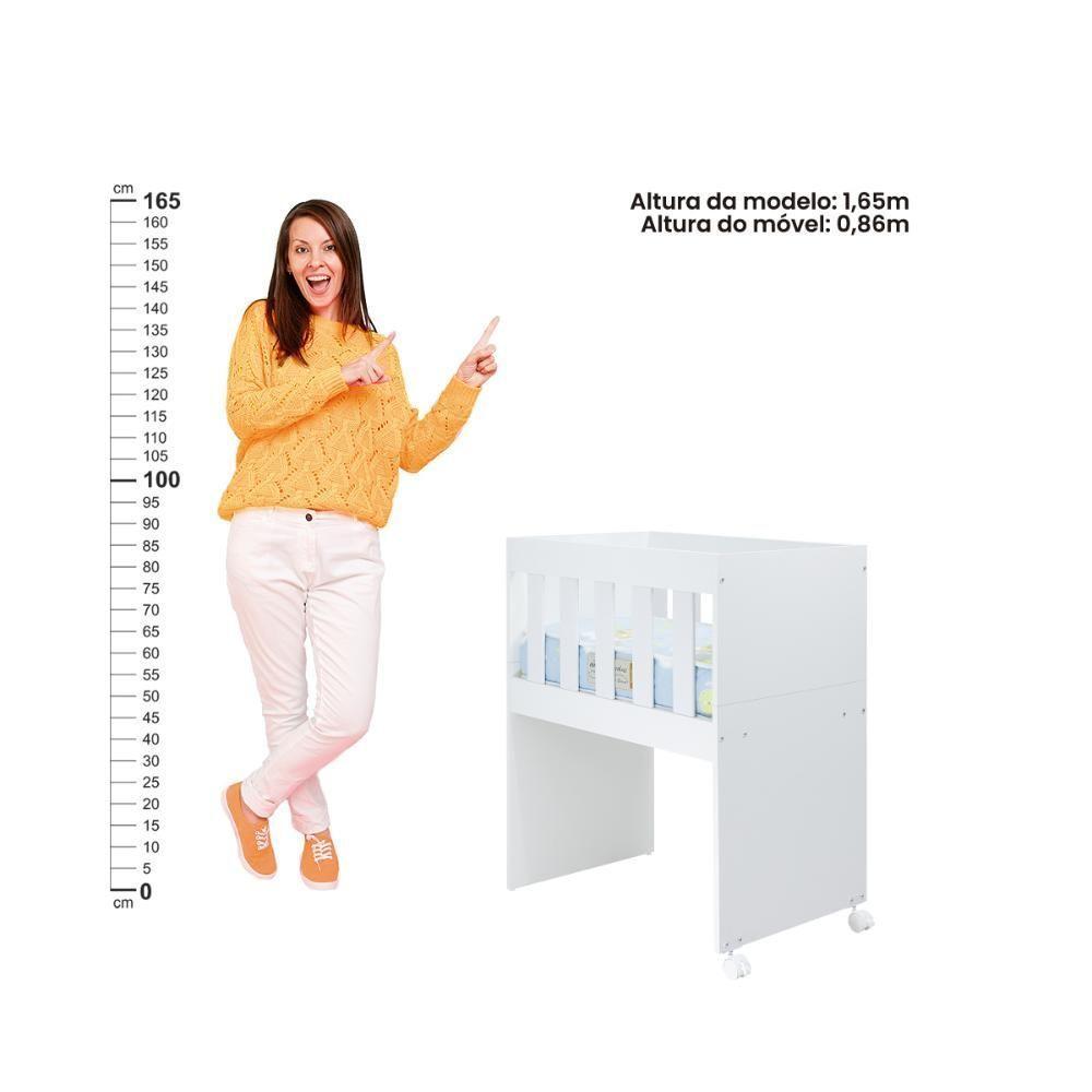 Mini-berço Com Colchão Ditália Bbi-54 Branco - 5