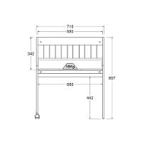 Mini-berço Com Colchão Ditália Bbi-54 Branco