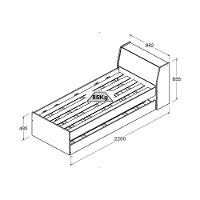 Cama Solteiro Bicama Com 2 Colchões Ditália Bb-28 Branco - 3