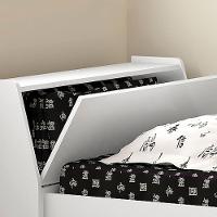 Cama Solteiro Bicama Com 2 Colchões Ditália Bb-28 Branco - 10