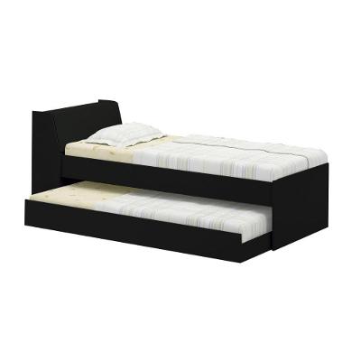 Cama Solteiro Bicama Ditália Bb-28 Preto