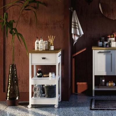 Gabinete Banheiro Ditália Ba-130 Branco