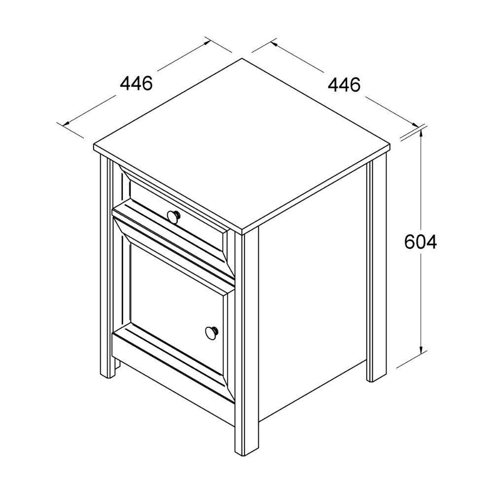 Mesa De Cabeceira Ditália Conjunto Com 2 Unidades Dm-114 Branco - 4