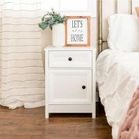 Mesa De Cabeceira Ditália Conjunto Com 2 Unidades Dm-114 Branco - 3