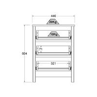 Mesa De Cabeceira Ditália Conjunto Com 2 Unidades Dm-114 Branco - 5