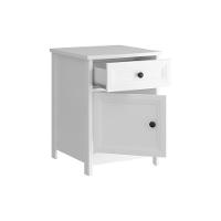 Mesa De Cabeceira Ditália Conjunto Com 2 Unidades Dm-114 Branco - 9