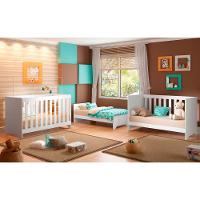 Berço Com Colchão Ditália Multifuncional 3x1 Bbi-51 Branco - 2