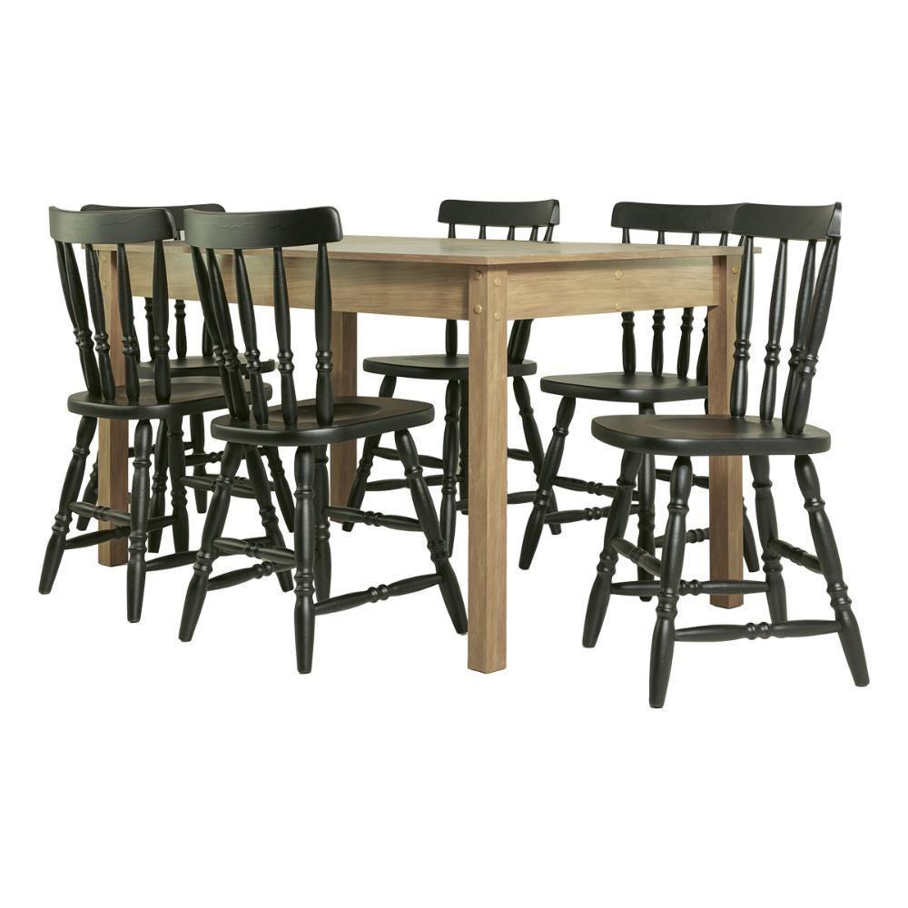 Mesa De Jantar Ditália Com 6 Cadeiras Ja-225 Diamond - 1