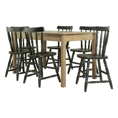 Mesa De Jantar Ditália Com 6 Cadeiras Ja-225 Diamond