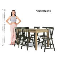 Mesa De Jantar Ditália Com 6 Cadeiras Ja-225 Diamond - 5