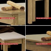 Mesa De Jantar Ditália 2 Bancos Ja-220 + Ja-225 Diamond - 8