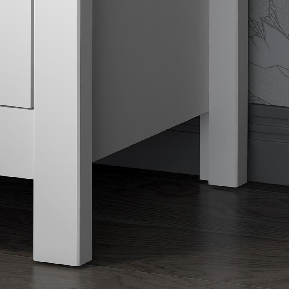 Mesa De Cabeceira Ditália Conjunto Com 2 Unidades Dm-113 Branco - 9