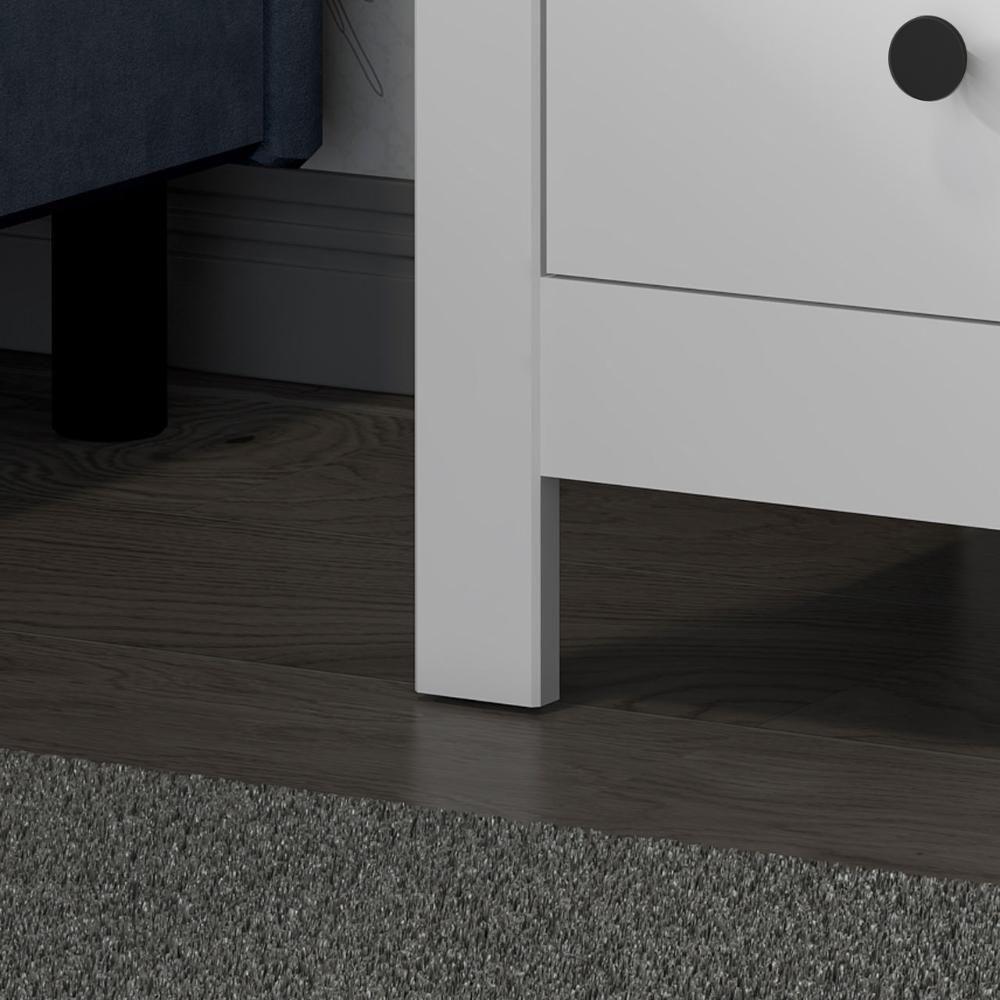 Mesa De Cabeceira Ditália Conjunto Com 2 Unidades Dm-113 Branco - 10