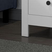 Mesa De Cabeceira Ditália Conjunto Com 2 Unidades Dm-113 Branco - 10