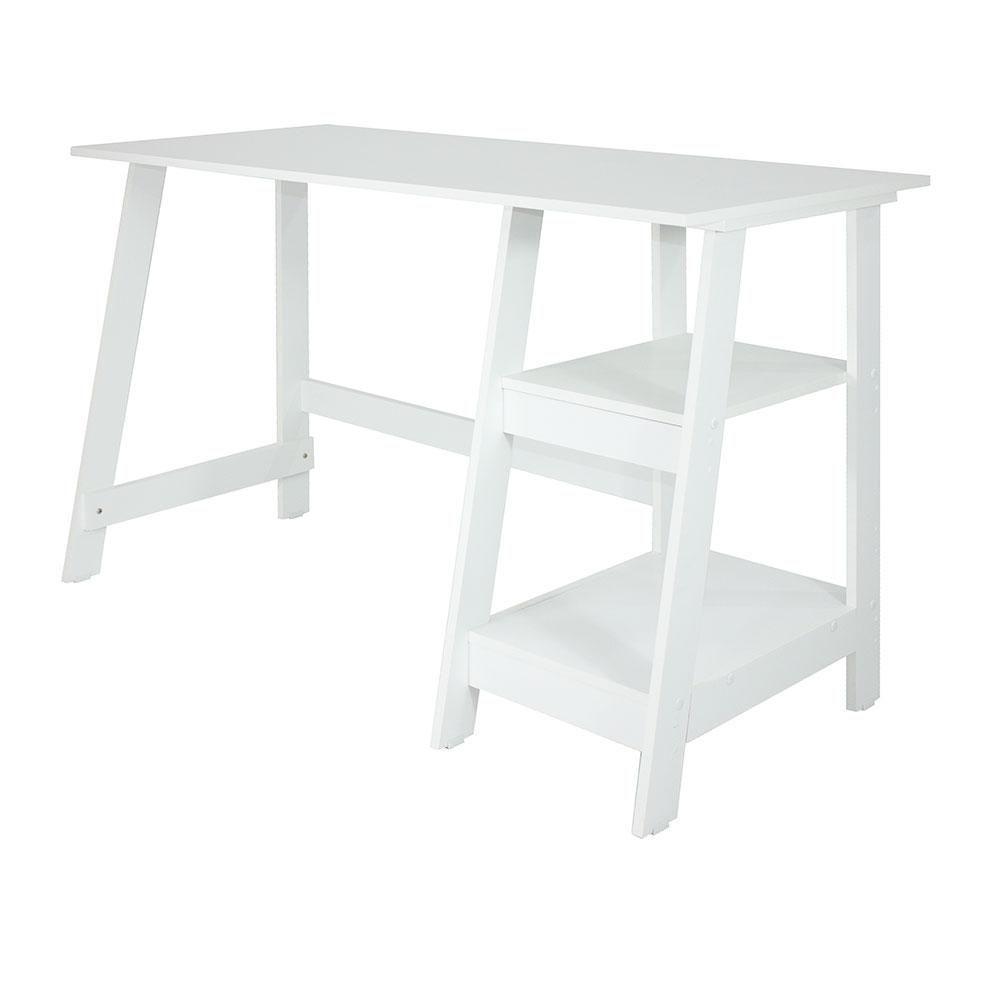 Mesa Escritório Escrivaninha Ditália Mc-190 Branco - 1