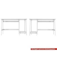 Mesa Escritório Escrivaninha Ditália Mc-190 Branco - 6