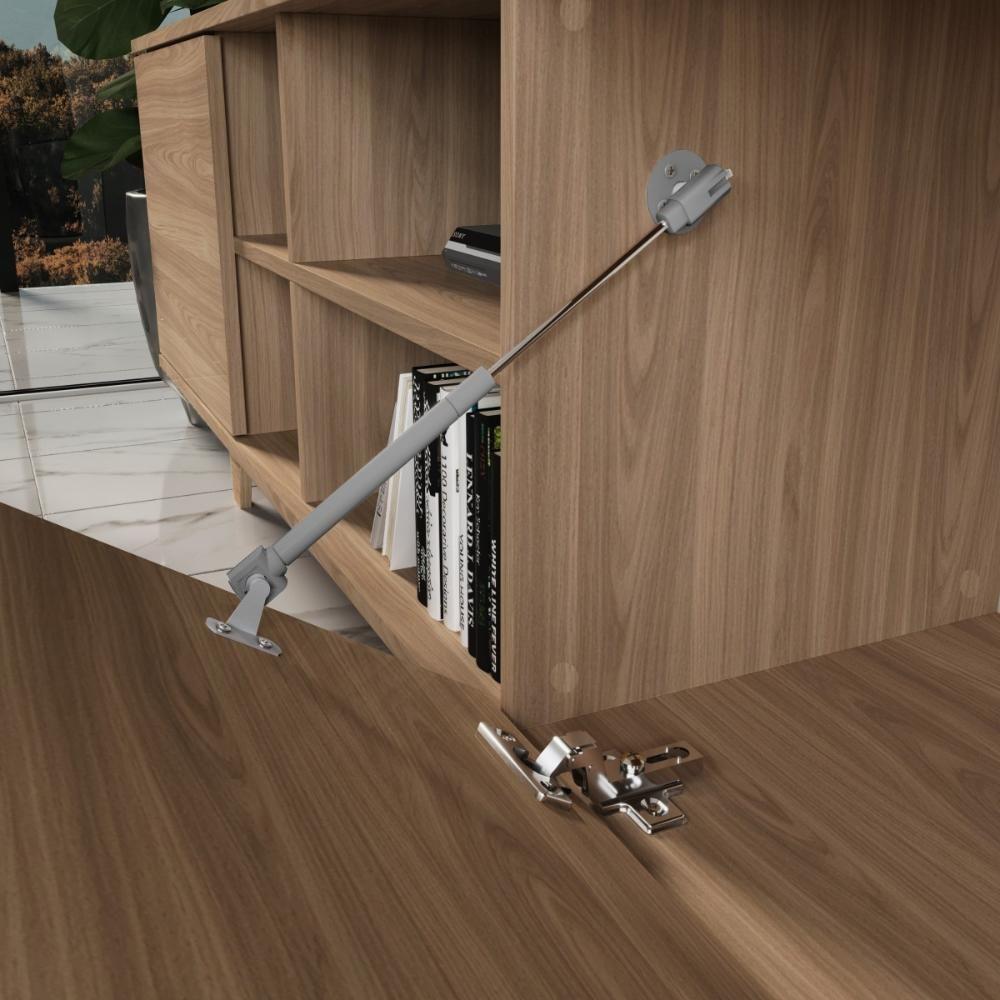 Rack Para Tv Até 75'' Com 2 Portas E Nichos 200cm Lars - Natural - 8