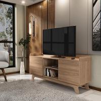 Rack Para Tv Até 65'' Com 2 Portas 150cm John - Natural - 2