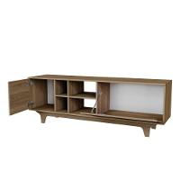 Rack Para Tv Até 65'' Com 2 Portas E Nichos 160cm Lars - Natural - 5