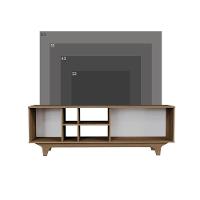 Rack Para Tv Até 65'' Com 2 Portas E Nichos 160cm Lars - Natural - 6