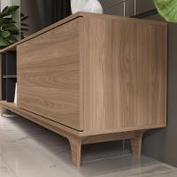 Rack Para Tv Até 65'' Com 2 Portas E Nichos 160cm Lars - Preto - 7