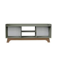 Rack Para Tv Até 65'' Com 2 Portas 150cm John - Verde - 5