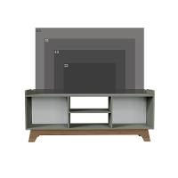 Rack Para Tv Até 65'' Com 2 Portas 150cm John - Verde - 6