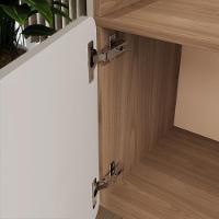 Rack Para Tv Até 75'' Com 3 Portas 200cm John - Natural/branco - 8