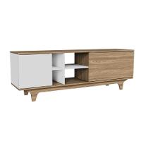 Rack Para Tv Até 65'' Com 2 Portas E Nichos 160cm Lars - Branco - 1