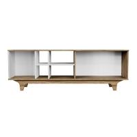 Rack Para Tv Até 65'' Com 2 Portas E Nichos 160cm Lars - Branco