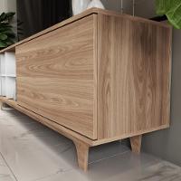 Rack Para Tv Até 65'' Com 2 Portas E Nichos 160cm Lars - Branco - 6