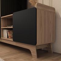 Rack Para Tv Até 75'' Com 3 Portas 200cm John - Preto - 8