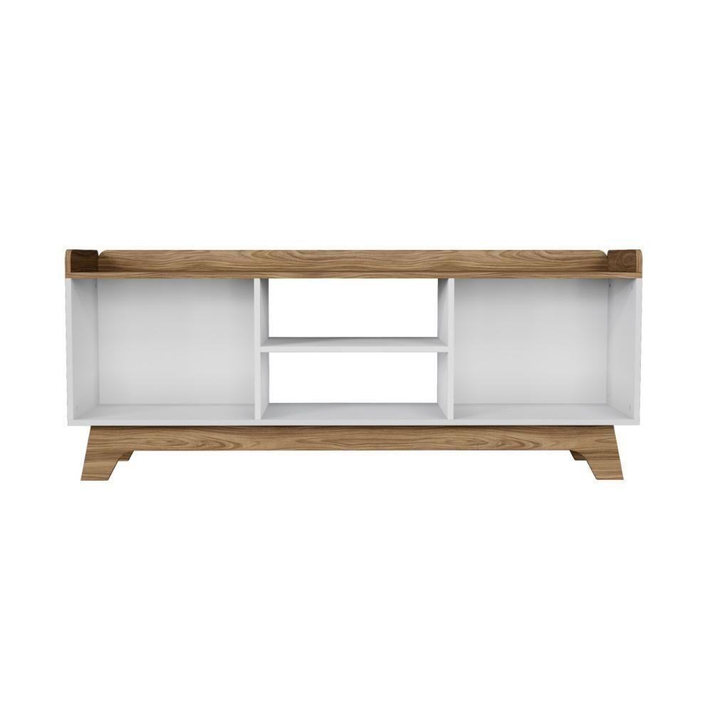 Rack Para Tv Até 65'' Com 2 Portas 150cm John - Branco - 3