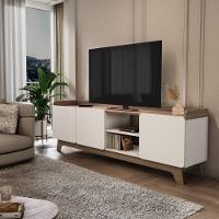 Rack Para Tv Até 75'' Com 3 Portas 200cm John - Branco - 2