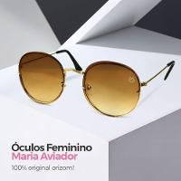 Oculos Sol Feminino Aço Inoxidavel Casual Preto + Case Lente Marrom Original Casual Presente Moda - 6