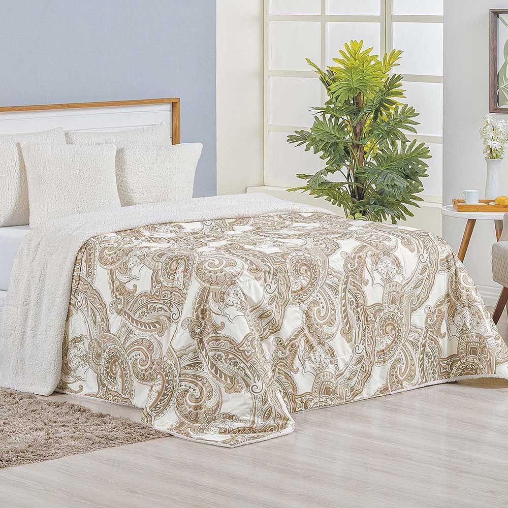 Cobertor Manta Tunes 1 Peça Casal King Manta Sherpa 180 Fios - Malaga - 100% Poliéster - 1