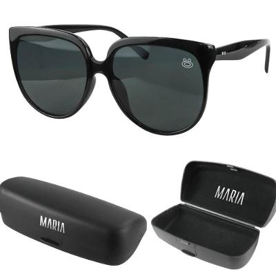 Oculos Sol Feminino Proteção Uv Social Vintage Praia + Case Verão Qualidade Premium Estiloso Luxo