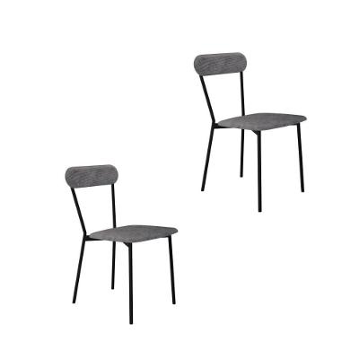 Cadeira Vintage Emília Fixa C-4 Pes 450 X 505 X 810 Mm C-2 Un.cy.nevoa Prata Névoa Prata City