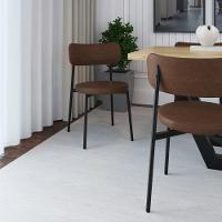 Cadeira Kyta Fixa C-4 Pés 50 X 44,7 X 83,8 Cm. Courino Whisky Courino Whisky - 2