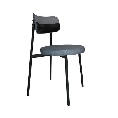 Cadeira Kyta Fixa C-4 Pés 50 X 44,7 X 83,8 Cm. Corriente Cinza-courino Preto Corriente Cinza-courino Preto