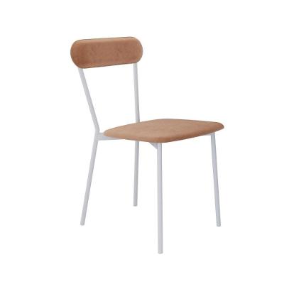Cadeira Vintage Emília Fixa C-4 Pes 450 X 505 X 810 Mm C-1 Un. Pés Brancos.vld.nude Veludo Nude