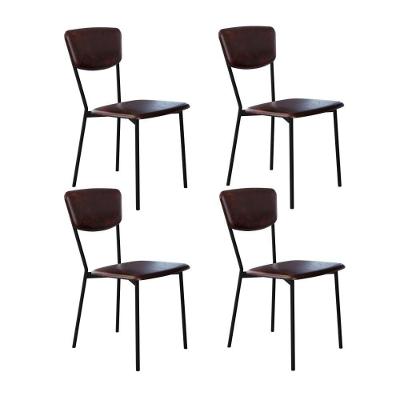 Cadeira Vintage Retrô Fixa C-4 Pés 425 X 505 X 830 Mm C-4 Un. Cn.café Courino Café